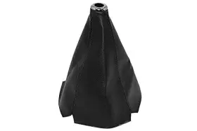 Lihngauto 766188776389 Universal Auto Manual Gear Shift Knob Boot Dust Cover Made Of Black