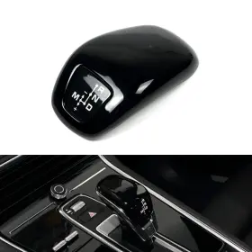 It59 Limo Plus Gear Shift Knob Cover Trim For Porsche Panamera 971 Chassis G2 2017-2020 Black
