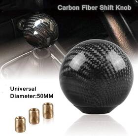 Lineely Tp-05 Carbon Fiber Shift Knob Gear Shifter Knobs Round Ball Stick Level Black