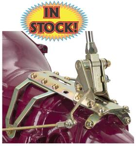Lokar Cm400r2m -case Mount Dbl Bend 32 Inch Shifter For Th400 With Brushed Mushroomknob