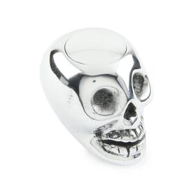 Lokar Sk-6861 Skull Shifter Knob With Plain Button Polished
