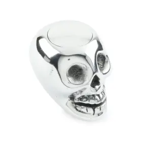 Sk-6861 Lokar Skull Shifter Knob With Plain Button Polished