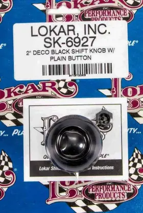 Sk-6927 Lokar Shifter Knob - Deco Aluminum Black Anodized Shifters Sk-6927 Lokar Shifter Knob - Deco Aluminum Black Anodized Shifters