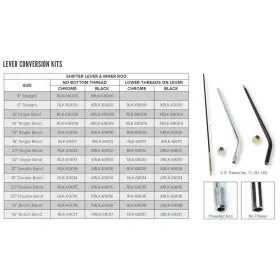 Xrlk-69014 Lokar Shift Lever Conversion Kit 16 Inch Double Bend