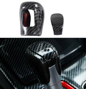 Loyal Civic11-21cfl Carbon Fiber Print Console Shift Knob Handle Trim Cover Fits 22-25 Civic 11th