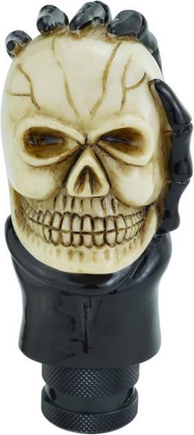 Lunsom Dw677a Skull Shifter Knob Hand Bone Resin Car Transmission White Black