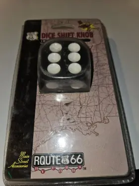 Main Street Accessories 076027355027 Dice Shift Knob Universal Adapter Included Authentic 50s Nos Route 66