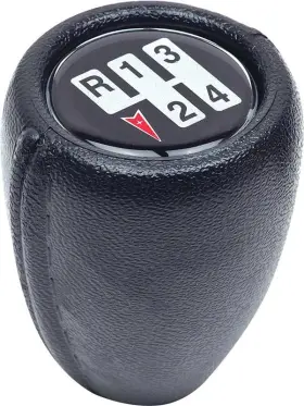 F47082 Max Performance 70-81 Firebird 4 Speed Shift Knob Without Chrome Edging - 3/8 Inch -16