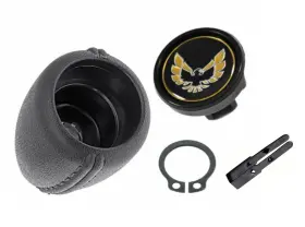 Tra-2054g Mci 9797188 Auto Shift Knob Kit With Gold Bird Emblem Button For 1970-1981 Firebird Trans Am