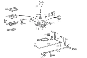 129-267-00-10-9045 Mercedes-benz Genuine Selector Lever Knob