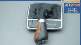 1712670888 Mercedes-benz 2005-2011 R171 Slk300 Shift Shifter Knob Boot Cover Black Wood Oem