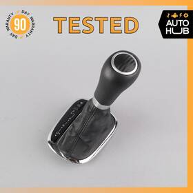 Mercedes-benz 2032675911 2006 W203 C55 Amg Shifter Shift Knob Boot Black With Trim Oem