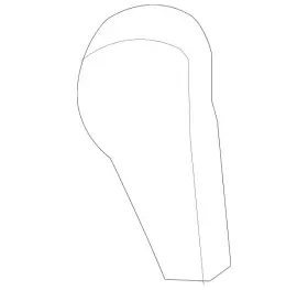 220-267-02-10-7e12 Mercedes-benz Genuine Handle
