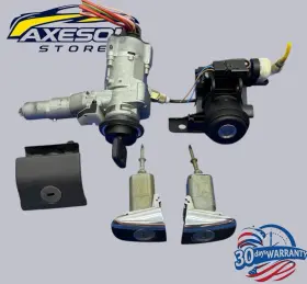 A2025450314 Mercedes Benz Complete Lock Set W202 C230 1998 Ignition Doors Trunk Glovebox Full