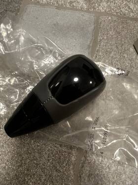 Mercedes-benz A2102673910 Mercedes-benz Oem Shift Knob New Gray Leather And Black Gloss