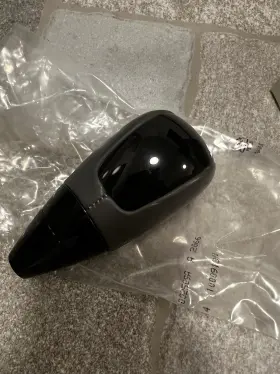A2102673910 Mercedes-benz Oem Shift Knob New Gray Leather And Black Gloss