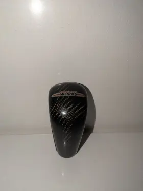 25112147230 Mini Cooper Jcw Gear Shift Knob - Alcantara / Carbon Fiber Genune
