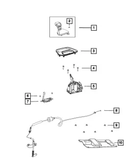 5nh921xcan Mopar Genuine Transmission Shifter