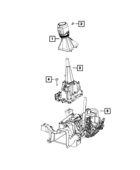 5ym781a8ac Mopar Genuine Transmission Shifter