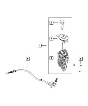 Mopar 68156391aa Genuine Gearshift Knob
