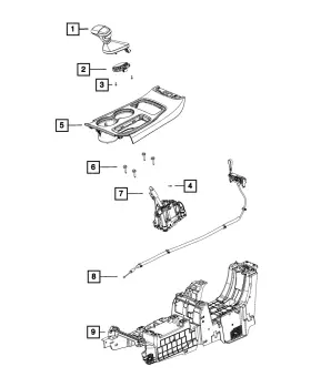 6fe062ccaf Mopar Genuine Gearshift Boot And Knob