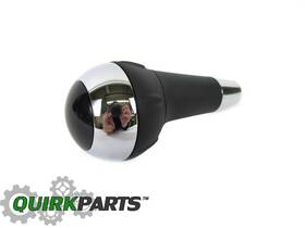 Mopar 82212468 2012-2017 Fiat 500 Chrome And Black Automatic Transmission Shift Shifter Knob Oem