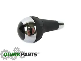 82212468 Mopar 2012-2017 Fiat 500 Chrome And Black Automatic Transmission Shift Shifter Knob Oem