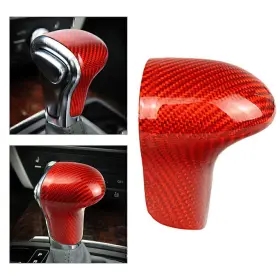 Motorshop168 550729702438 1x Red Carbon Fiber Shift Knob Cover Shell For Audi A4 A5 Q5 Q7 A6 A7 S6 S7 Us