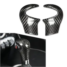 Motorshop168 834561137031 Carbon Fiber Look Gear Shift Knob Cover Trim For Mini Cooper R55 R56 R60