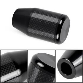 Muge Sfn193 Universal Carbon Fiber Texture Manual Car Gear Stick Shift Knob Shifter Lever Mt