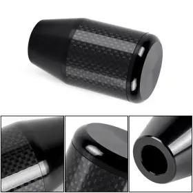 Sfn193 Muge Universal Carbon Fiber Texture Manual Car Gear Stick Shift Knob Shifter Lever Mt