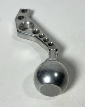 Mustang 1016-01 79-04 Ford Satin Billet Trick Stick Shifter Arm And Shift 5-speed Knob