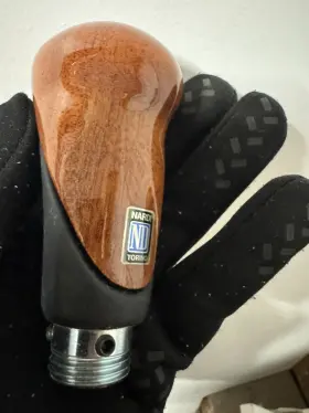 3525.50 Nardi 3525.50. Italy Elegance Line Leather/wood Manual Gear Shift Shifter Knob Real Wood