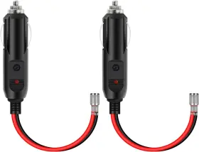 10028w Nilight 2 Pack Cigarette Lighter Male Plug With Leads