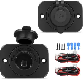 50054b Nilight 2 Pack Car Cigarette Lighter Socket Dc 2pcs