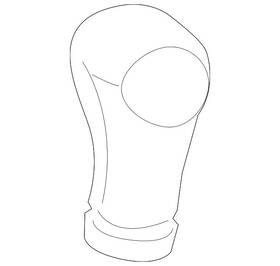 Nissan 32865-1hc0a Genuine Shift Knob