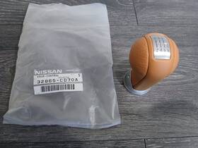 Nissan 32865-cd70a New Oem 03-09 350z Shift Knob Infiniti G35 Leather Tan 6mt