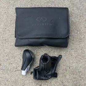 96936-5cb0a Nissan Infiniti 14-17 Oem Q50 Shifter Knob And Boot Cover