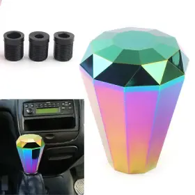 Nomura 310001206821 Aluminum Universal Manual Knob Gear Shift Head Shifter Lever Stick Diamond Hs