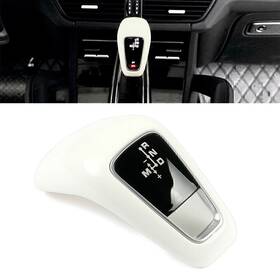 Nomura 550714301684 1 Pcs New White Abs Car Gear Shift Knob Cover Trim For Porsche Cayenne 2018-2021