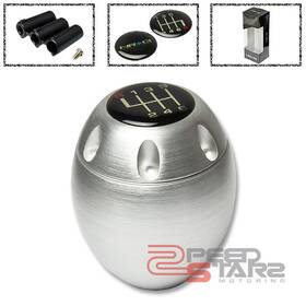 Nrg Innovations Zpd-nrgsk150sl Type-m Universal Manual 6-speed Mt Oval Stick Gear Shift Knob Brush Silver