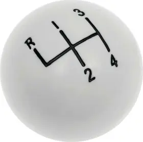654899 Oer 1-1/2 Inch With 5/16 -18 Thread White Shifter Ball 1956-1962 Corvette 1963 Nova