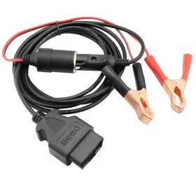 Ol-d0177 Ollgen 3m/10ft Obd Ii Vehicle Ecu Emergency Power Supply Cable Memory Saver With