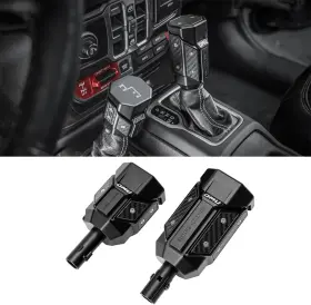 20448  Omu Aluminum Automatic Gear Shift Lever Knob Shifter Transfer Handle Kit Jl And Jt