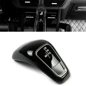 Onegogogo 550753624096 1 Pcs New Abs Car Black Gear Shift Knob Cover Trim For Porsche Cayenne 2018-2021