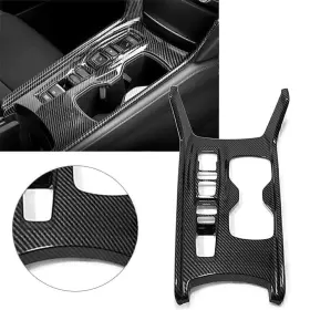 Onestart 463984432777 1x Carbon Fiber Gear Shift Box Panel Cover Trim For Honda Accord 2018 2022 18 22