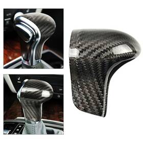 Onlyonee 550754470029 Car Shift Knob Cover Shell Protect Carbon Black Fit Audi A4 A5 Q5 Q7 A6 A7 S6 S7