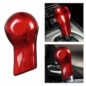 Onlyonee 550754657963 Car Shift Knob Cover Shell Protect Carbon Fit For Chevrolet Camaro 2010-2015 Red