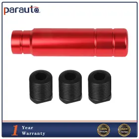 Pa166372p01 Parautostore Aluminum Red Racing Car Gear Shift Knob Shifter Lever Head Universal 13cm