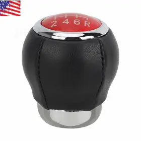 Partsebuy 710414184141 6 Speed Leather Gear Shift Knob For Subaru Impreza Wrx Sti Outback Forester Us